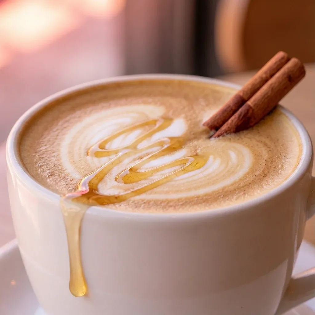 Latte de miel y canela