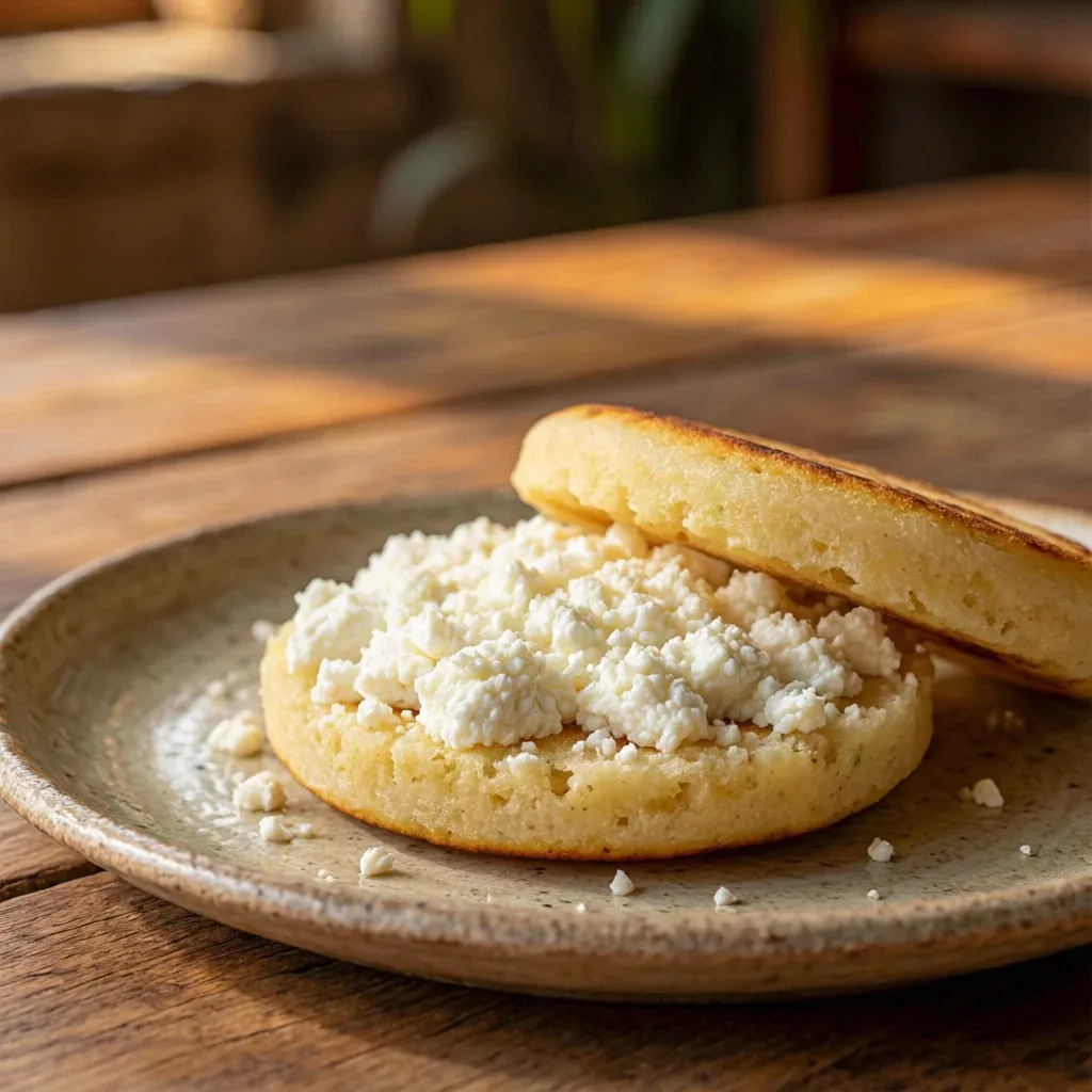 Queso de la Cumbre con arepa