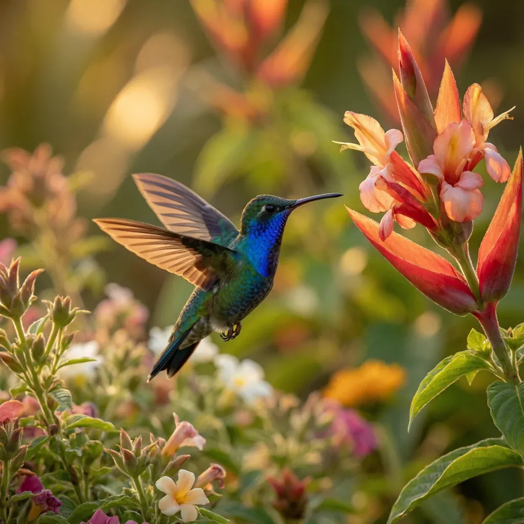 El colibrí de garganta azul